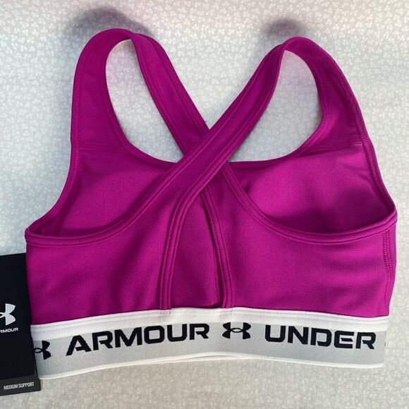 Under Armour Womens XSmall Crossback Medium-Impact Sports Bra
Meteor Pink - Picture 2 of 7